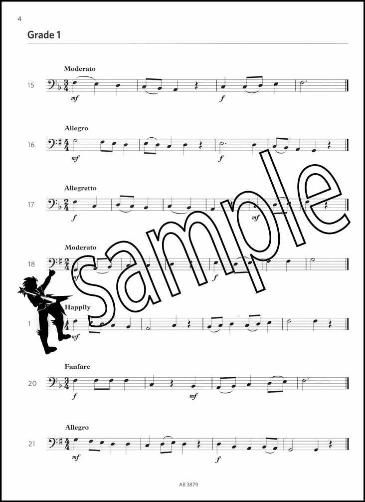 Bassoon Sight Reading Tests from 2018 ABRSM Grades 15 Sheet Music Book