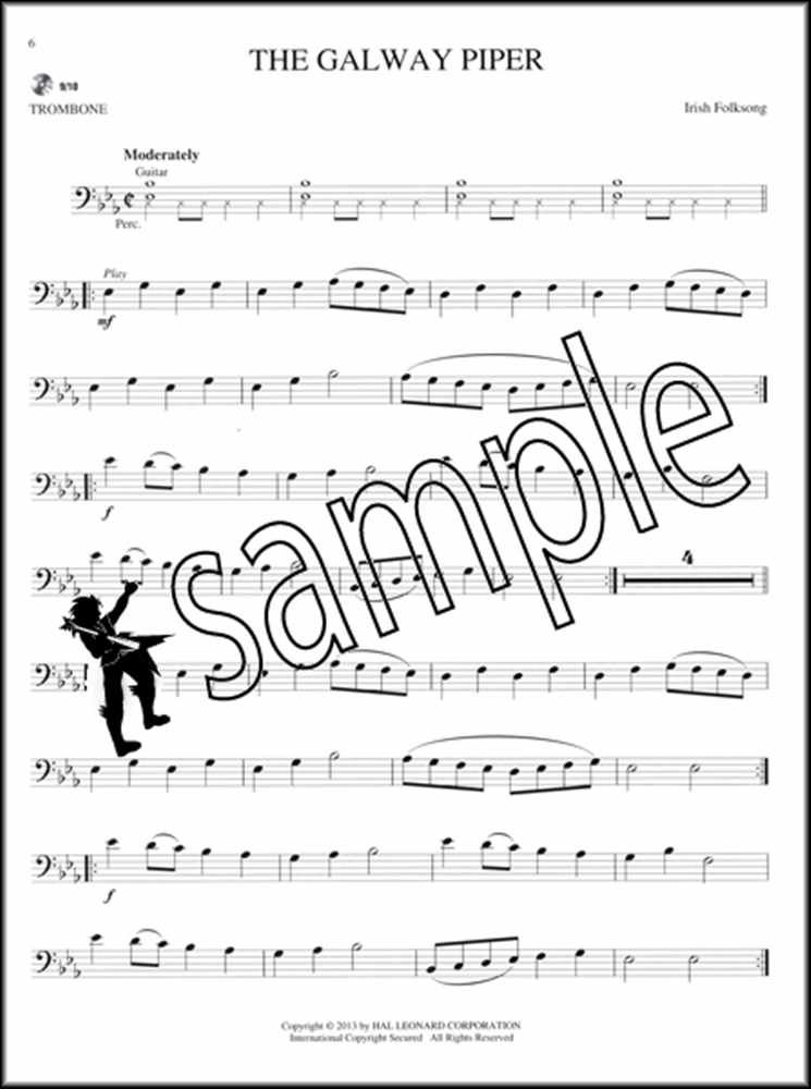 Folksongs Trombone Instrumental PlayAlong Folk Sheet Music Book/CD eBay