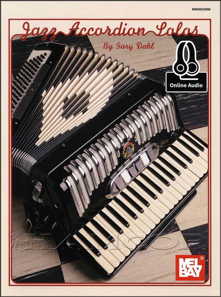 Jazz Accordion Solos Gary Dahl Sheet Music Book/Audio SAME DAY DISPATCH