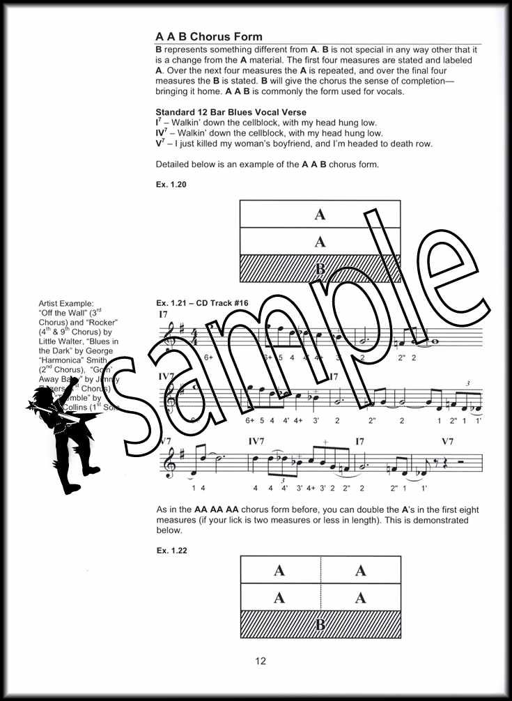 Improvising Blues Harmonica Sheet Music Book/Audio Learn How To Play