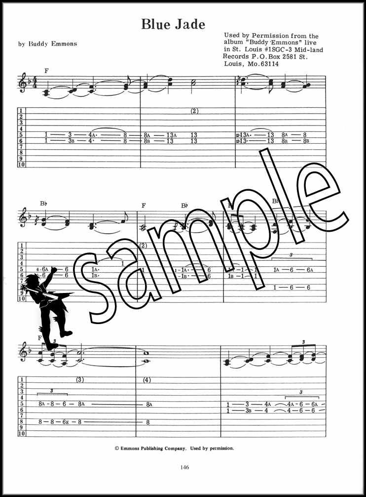 Anthology of Pedal Steel Guitar E9 Chromatic Tuning TAB Music SAME DAY