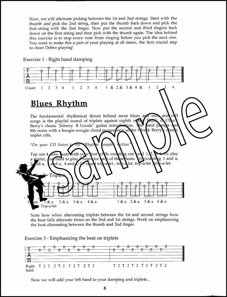 Blues Dobro Resonator Guitar TAB Music Bookwith CD Learn How To Play