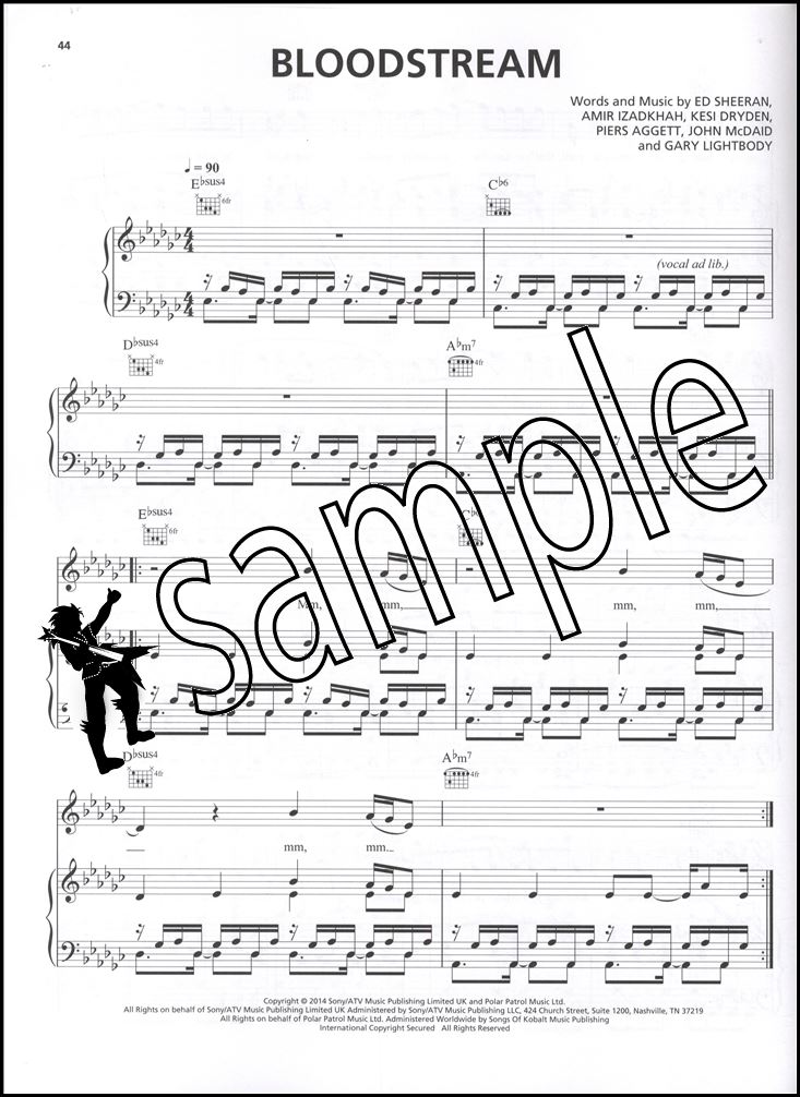 Ed Sheeran X Piano Vocal Guitar Sheet Music Book I See Fire Sing Photograph Ebay