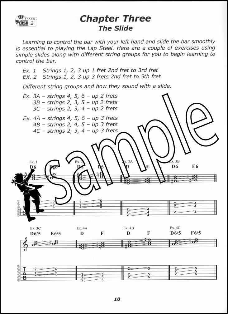 First Lessons Lap Steel Guitar TAB Music Book and Audio Learn How To