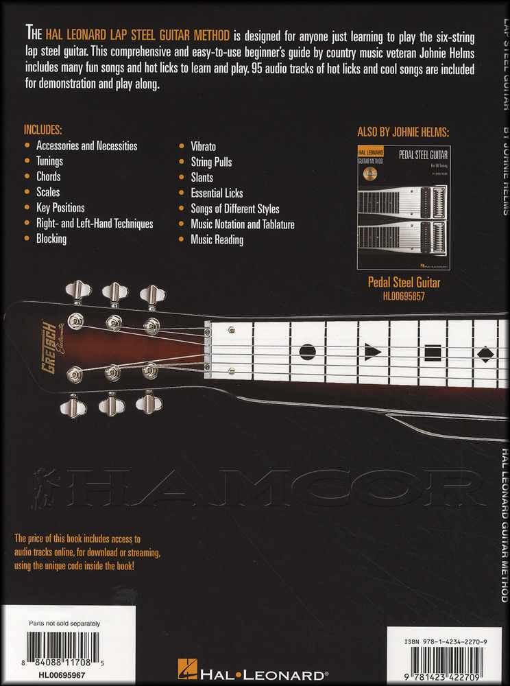 Hal Leonard Lap Steel Guitar Method TAB Music Book/Audio Beginner Learn