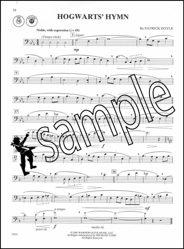 Harry Potter Goblet of Fire Trombone Sheet Music Book/CD Instrumental