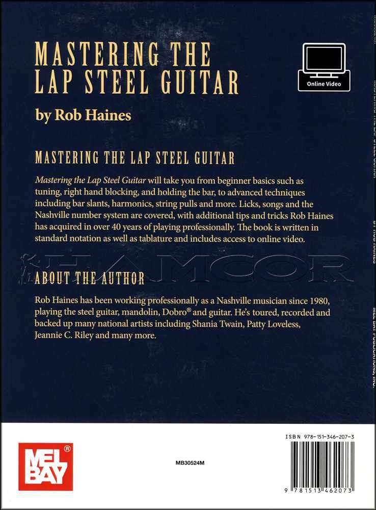 Mastering The Lap Steel Guitar TAB Music Book/Audio Learn How To Play