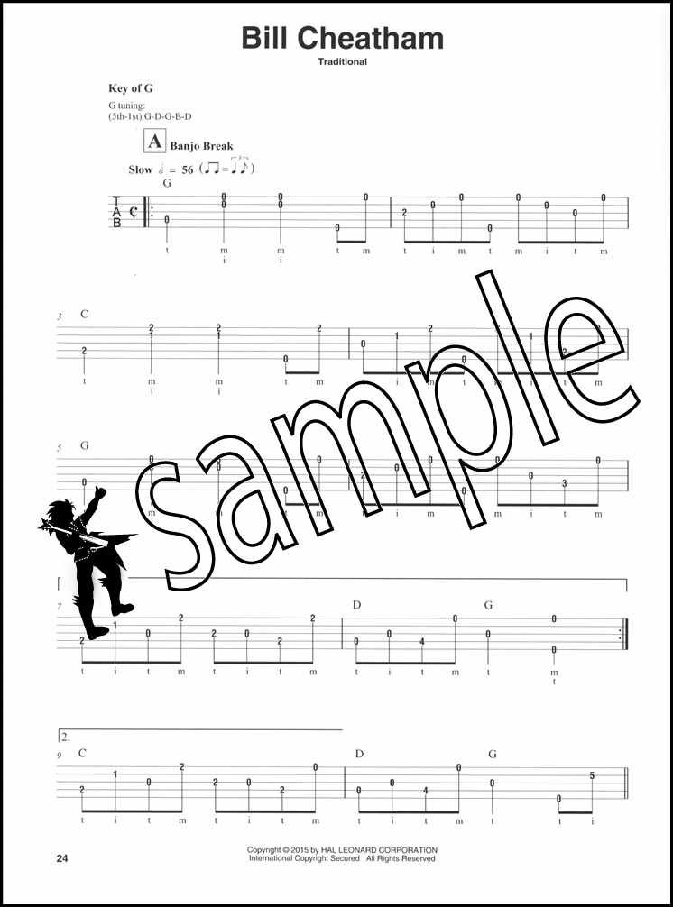 Songs for Beginners Banjo PlayAlong 5String TAB Music Book/CD