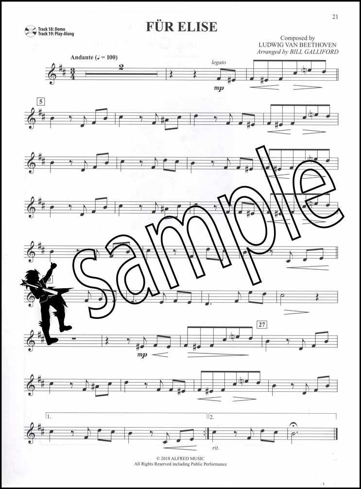 Easy Classical Themes Trumpet PlayAlong Sheet Music Book/CD