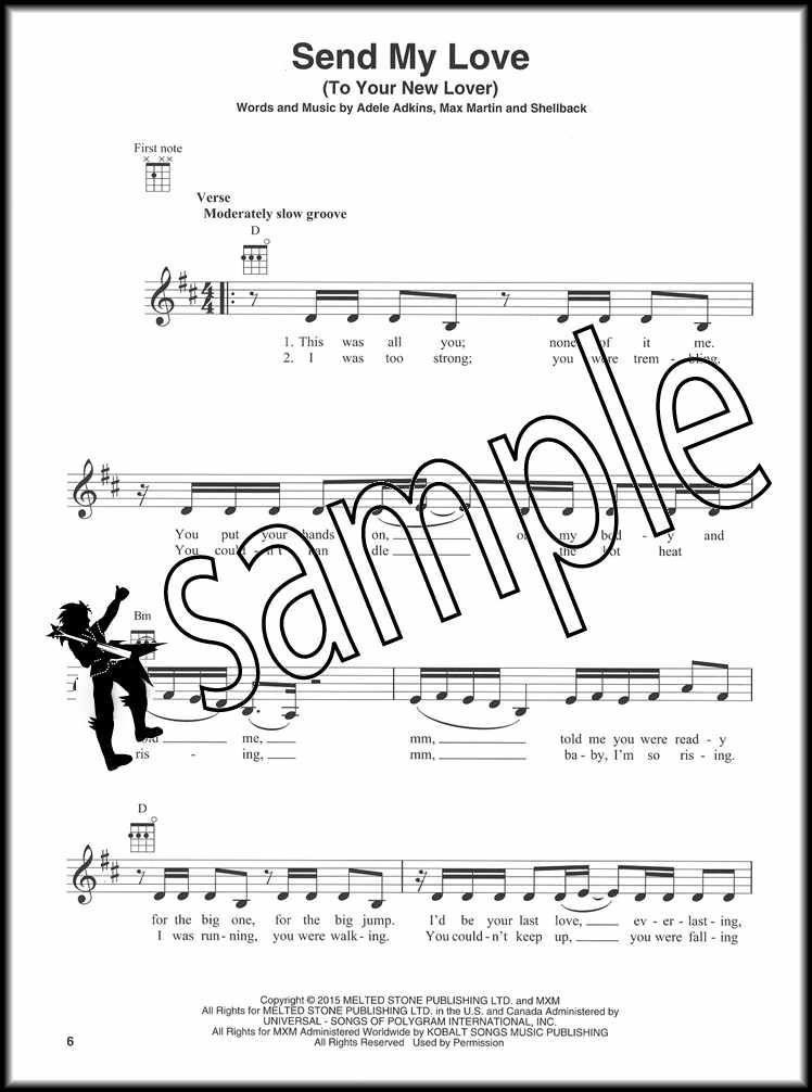 Adele 25 For Ukulele Chord Melody Songbook With Lyrics Hello Remedy All I Ask Ebay