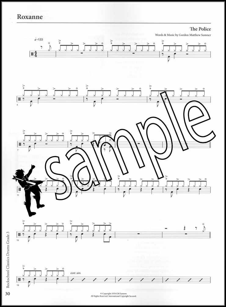 Rockschool Classics Drums Grade 3 Sheet Music Book Audio Metallica Ac Dc Oasis Ebay