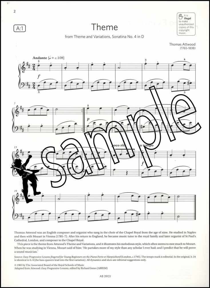 ABRSM Piano Exam Pieces 2019 2020 Syllabus Grade 1 Sheet Music Book and