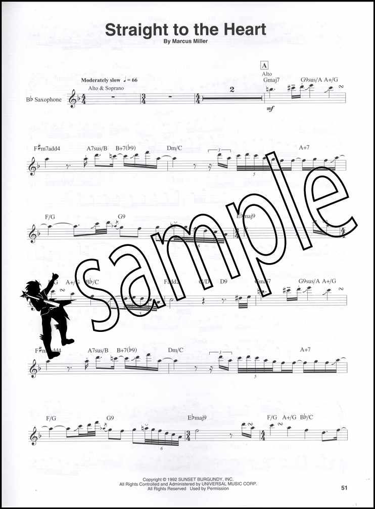 David Sanborn Saxophone PlayAlong Sheet Music Book/Audio Alto Tenor Bb