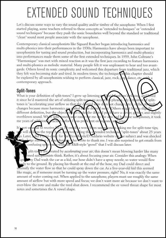 Modern Saxophone Techniques Sheet Music Book with Audio by Frank Catalano