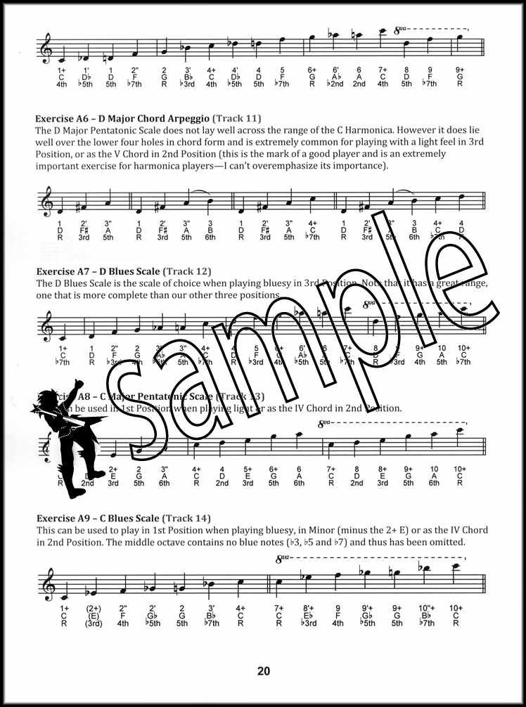 Daily Studies for Diatonic Harmonica Sheet Music Book/Audio SAME DAY