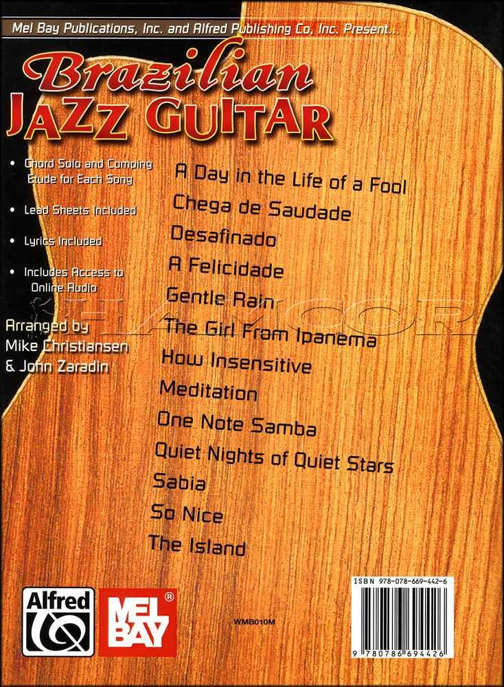 Brazilian Jazz Guitar Tab Music Book Audio Learn Play Method Same Day Dispatch Ebay