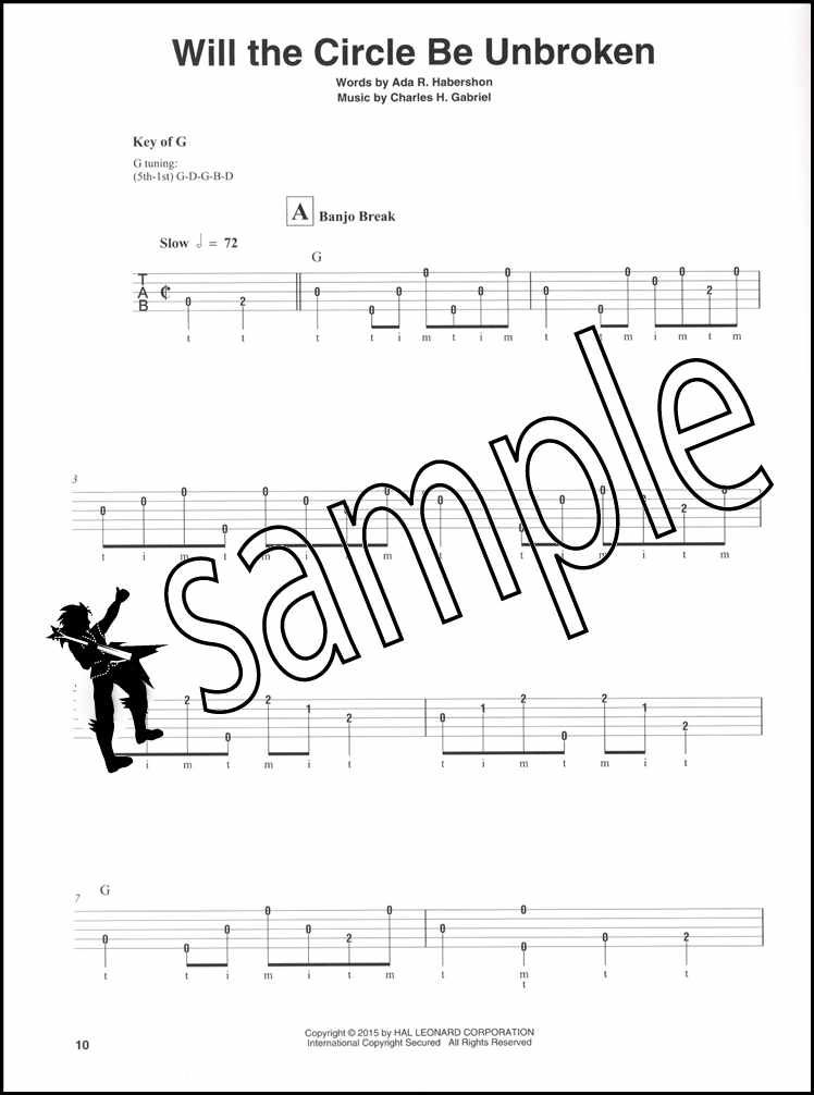 Songs for Beginners Banjo PlayAlong 5String TAB Music Book/CD