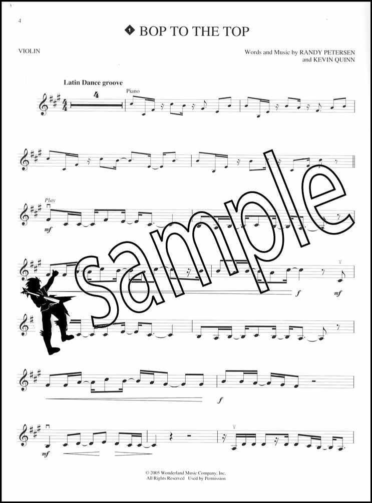 High School Musical Violin Instrumental PlayAlong Sheet Music Book/CD