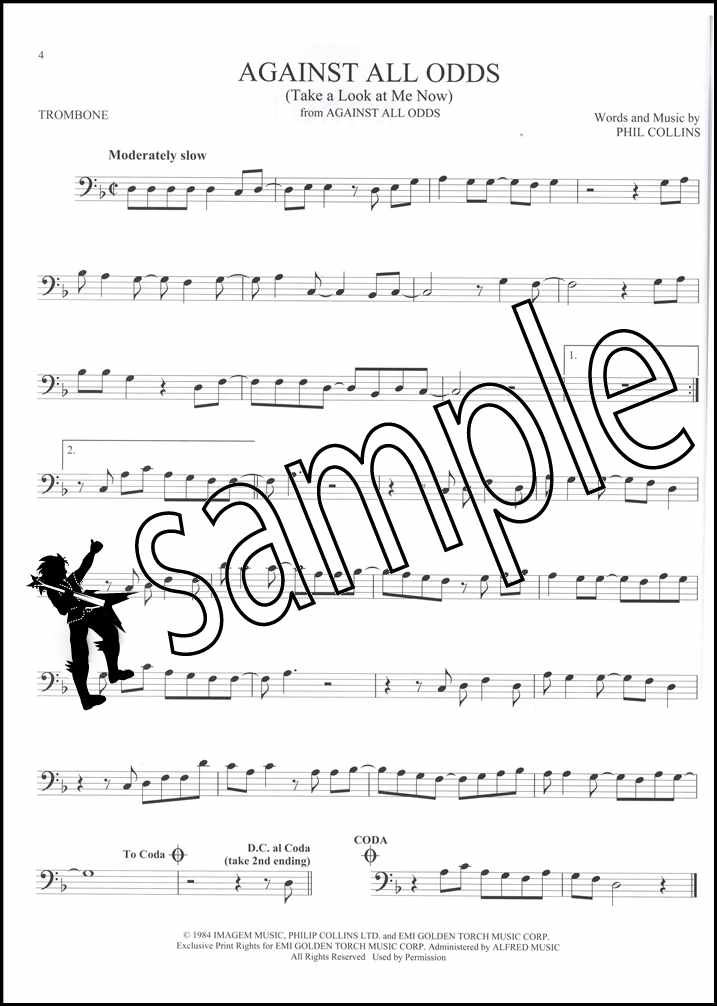 101 Movie Hits for Trombone Sheet Music Book Skyfall Mission Impossible