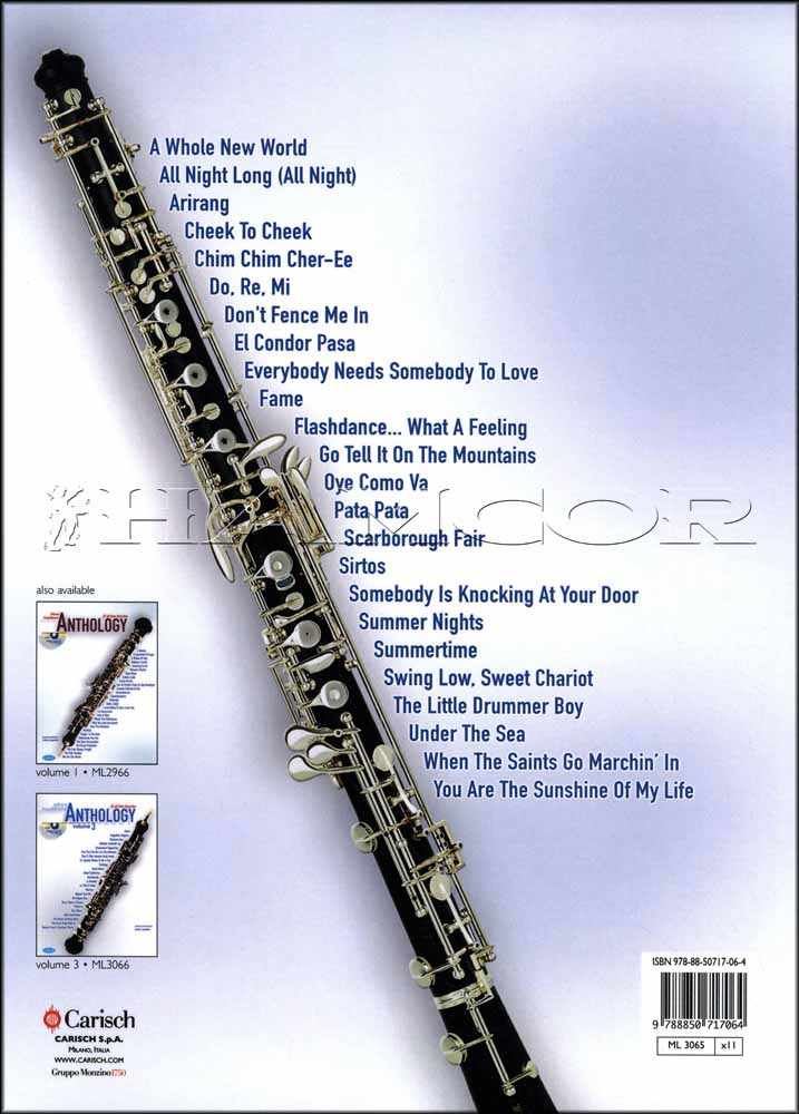 Oboe Anthology Volume 2 Sheet Music Book/CD Play Along Songs SAME DAY