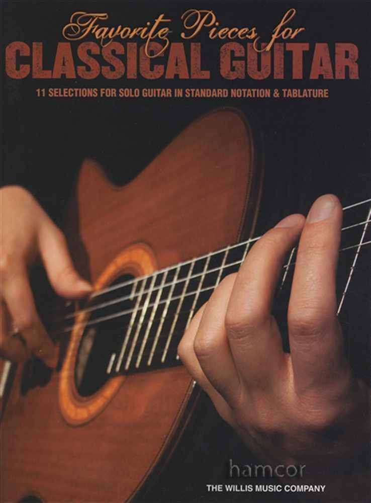 Favorite Pieces for Classical Guitar TAB Music Book Solo Acoustic eBay