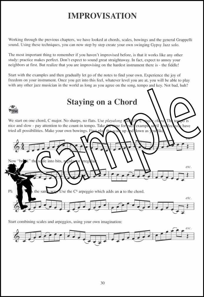 Stephane Grappelli Gypsy Jazz Violin Sheet Music Book with Audio Learn