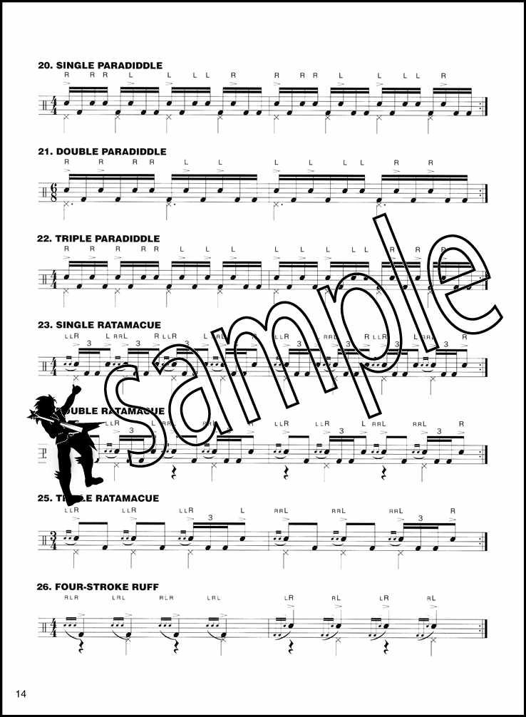 Drum rudiments printable image