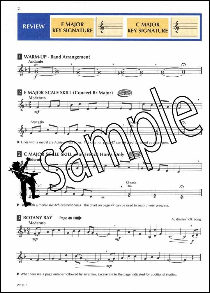 Standard of Excellence Comprehensive Band Method French Horn Sheet