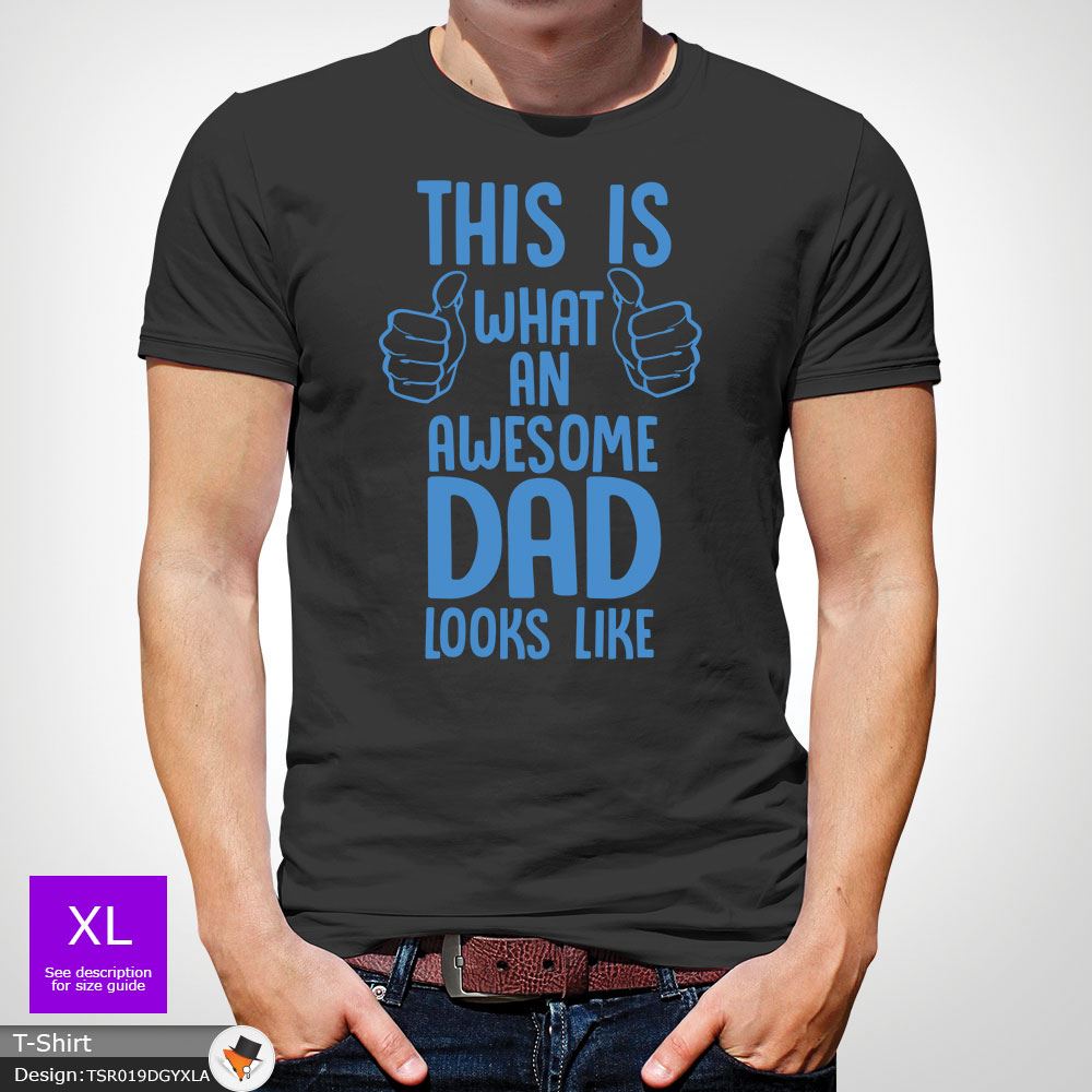 La La La Fête des Pères Cadeau This Is What An Awesome Dad Looks Like T-shirt gris foncé! 41ac4d La La La Fête des Pères Cadeau This Is What An Awesome Dad Looks Like T-shirt gris foncé! 41ac4d