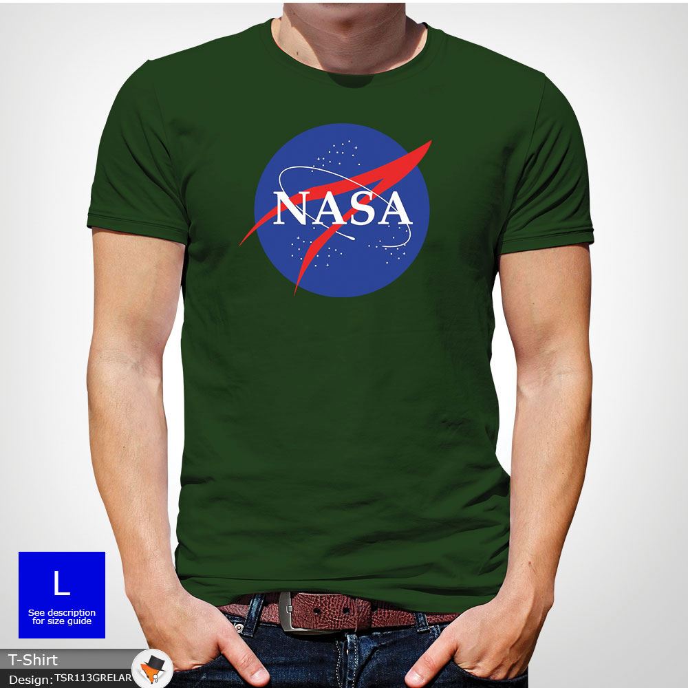 NASA SPACE ASTRONAUT T SHIRT GEEK NERD STAR MEN MENS T Shirt Top Dark Gray