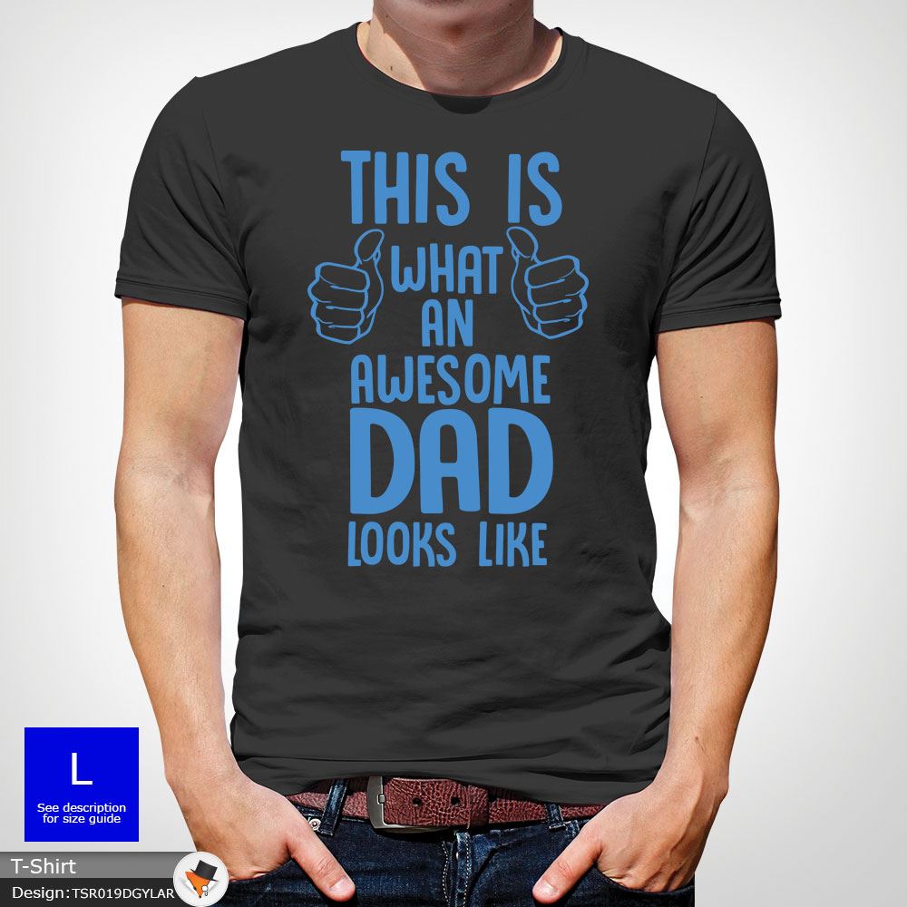 La La La Fête des Pères Cadeau This Is What An Awesome Dad Looks Like T-shirt gris foncé! 41ac4d La La La Fête des Pères Cadeau This Is What An Awesome Dad Looks Like T-shirt gris foncé! 41ac4d