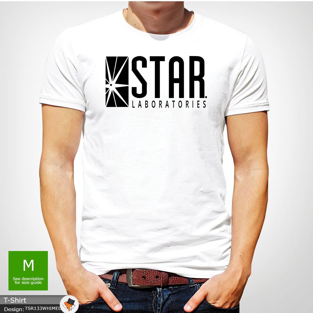 Labs GIFT T-SHIRTS White STAR Laboratories T Shirt Top The Flash S.T.A.R