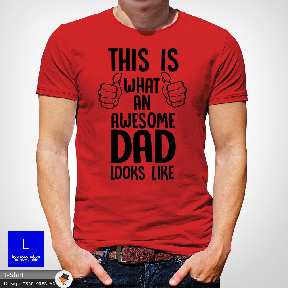 La La La Fête des Pères Cadeau This Is What An Awesome Dad Looks Like T-shirt gris foncé! 41ac4d La La La Fête des Pères Cadeau This Is What An Awesome Dad Looks Like T-shirt gris foncé! 41ac4d