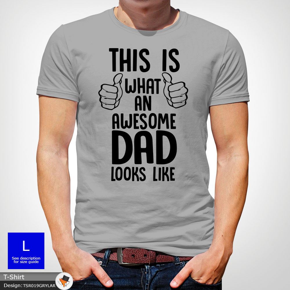 La La La Fête des Pères Cadeau This Is What An Awesome Dad Looks Like T-shirt gris foncé! 41ac4d La La La Fête des Pères Cadeau This Is What An Awesome Dad Looks Like T-shirt gris foncé! 41ac4d