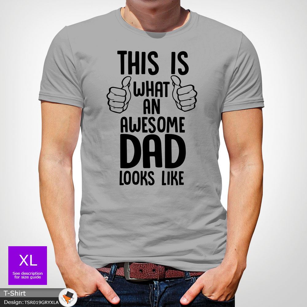 La La La Fête des Pères Cadeau This Is What An Awesome Dad Looks Like T-shirt gris foncé! 41ac4d La La La Fête des Pères Cadeau This Is What An Awesome Dad Looks Like T-shirt gris foncé! 41ac4d