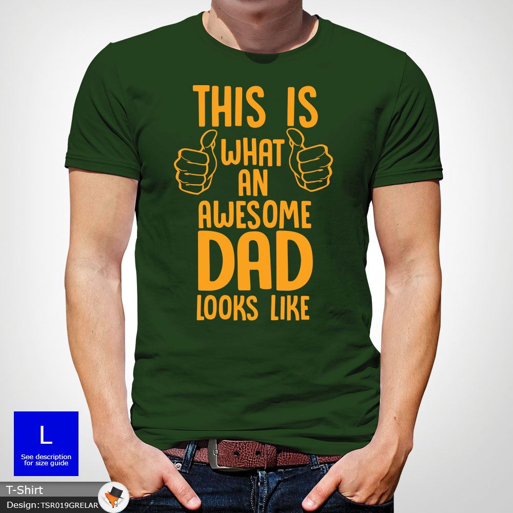 La La La Fête des Pères Cadeau This Is What An Awesome Dad Looks Like T-shirt gris foncé! 41ac4d La La La Fête des Pères Cadeau This Is What An Awesome Dad Looks Like T-shirt gris foncé! 41ac4d