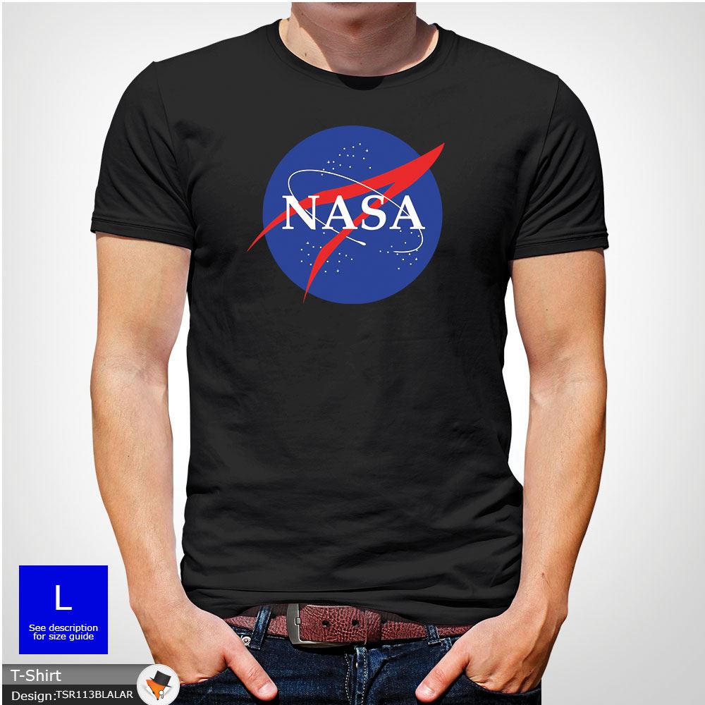 NASA SPACE ASTRONAUT T SHIRT GEEK NERD STAR MEN MENS T Shirt Top Dark Gray