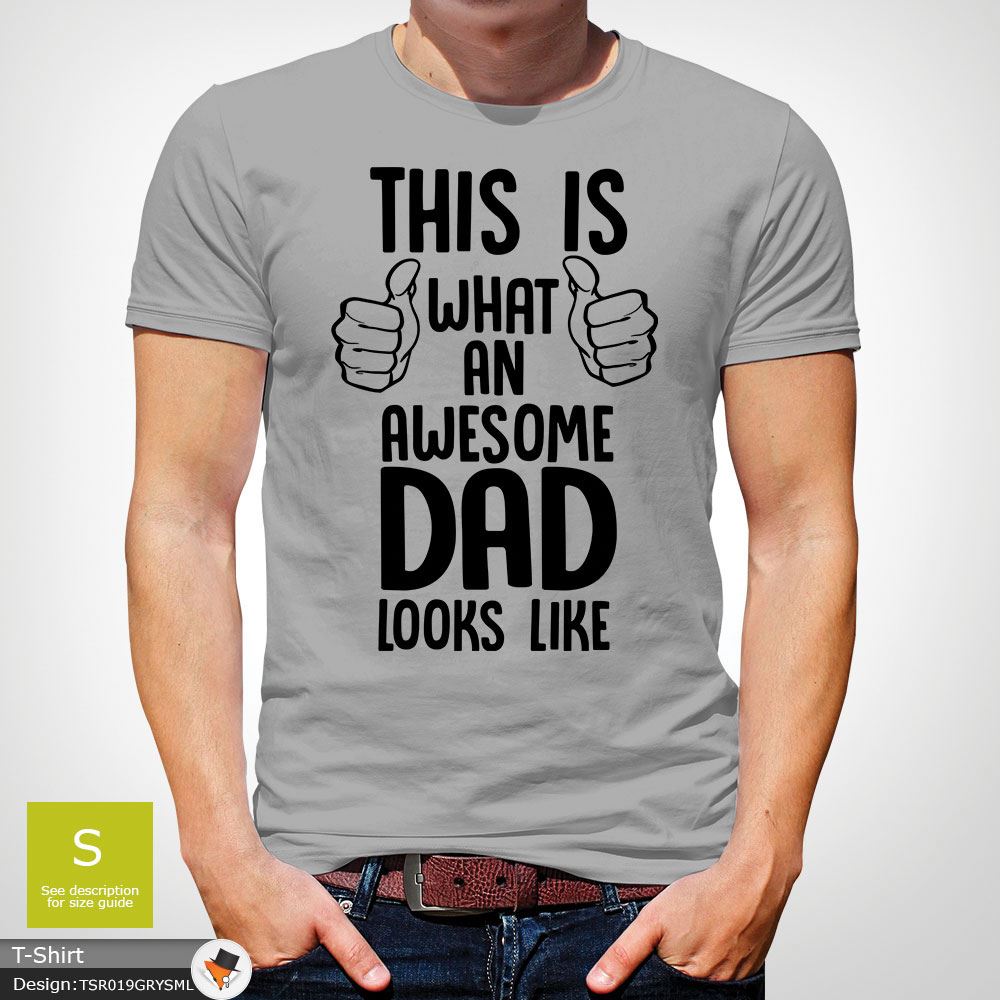 La La La Fête des Pères Cadeau This Is What An Awesome Dad Looks Like T-shirt gris foncé! 41ac4d La La La Fête des Pères Cadeau This Is What An Awesome Dad Looks Like T-shirt gris foncé! 41ac4d