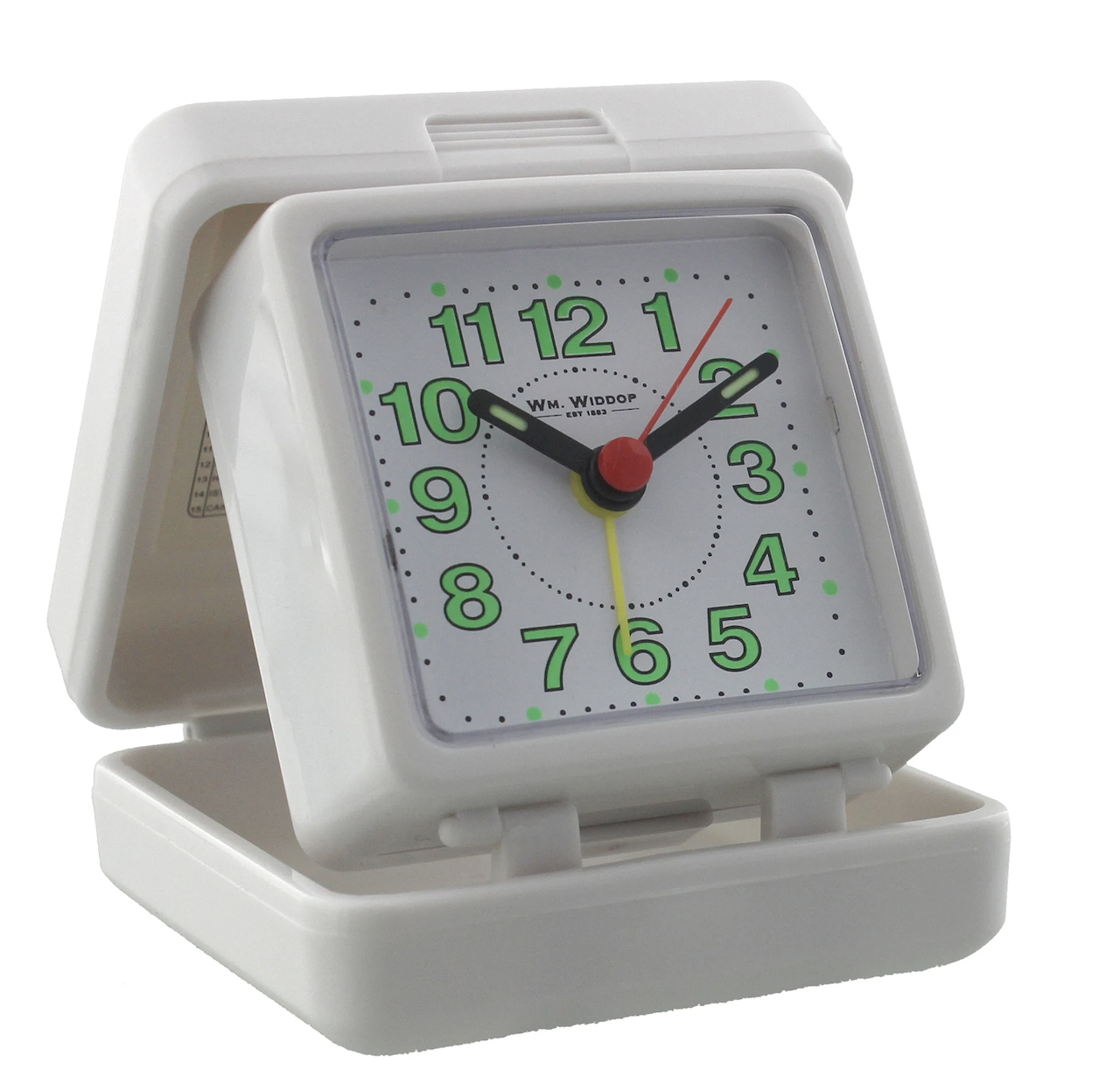 Widdop Folding Case Quartz Travel Alarm Clock 5165 available multiple