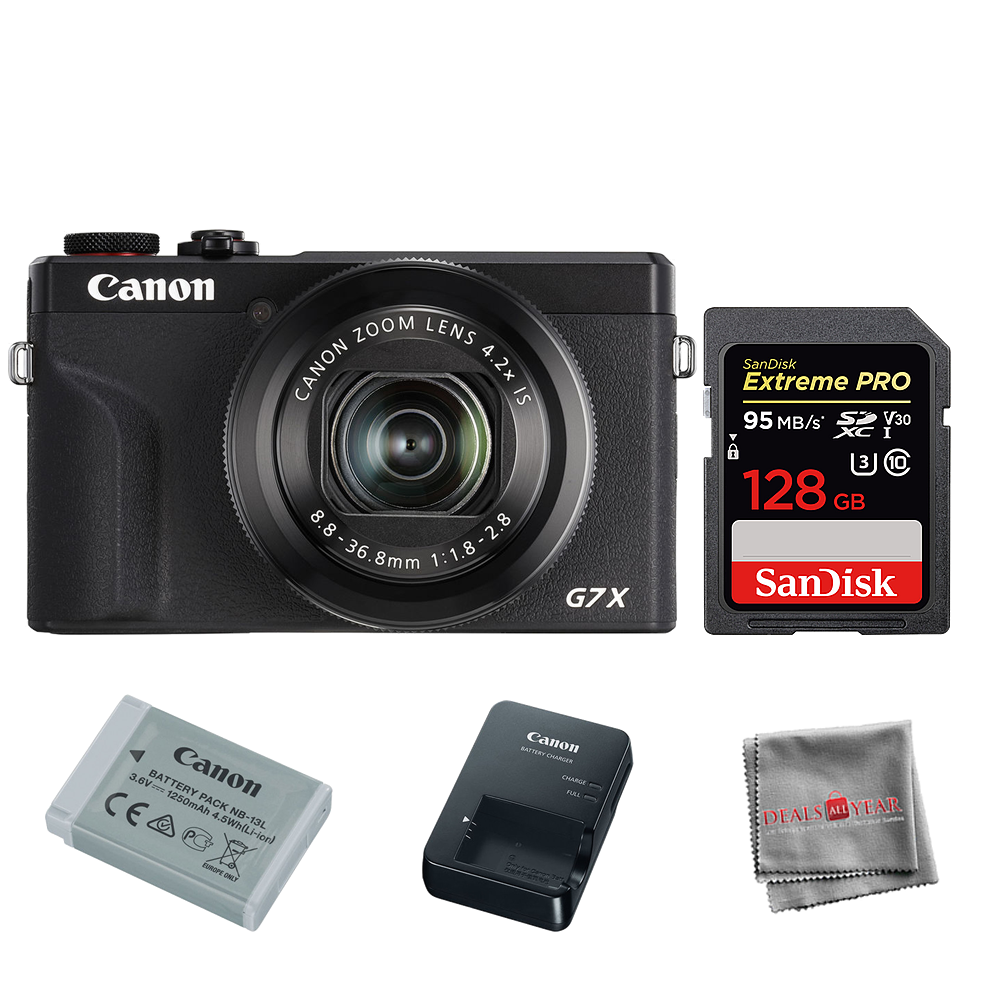 Canon PowerShot G7 X Mark III Digital Camera + SanDisk 128GB Memory