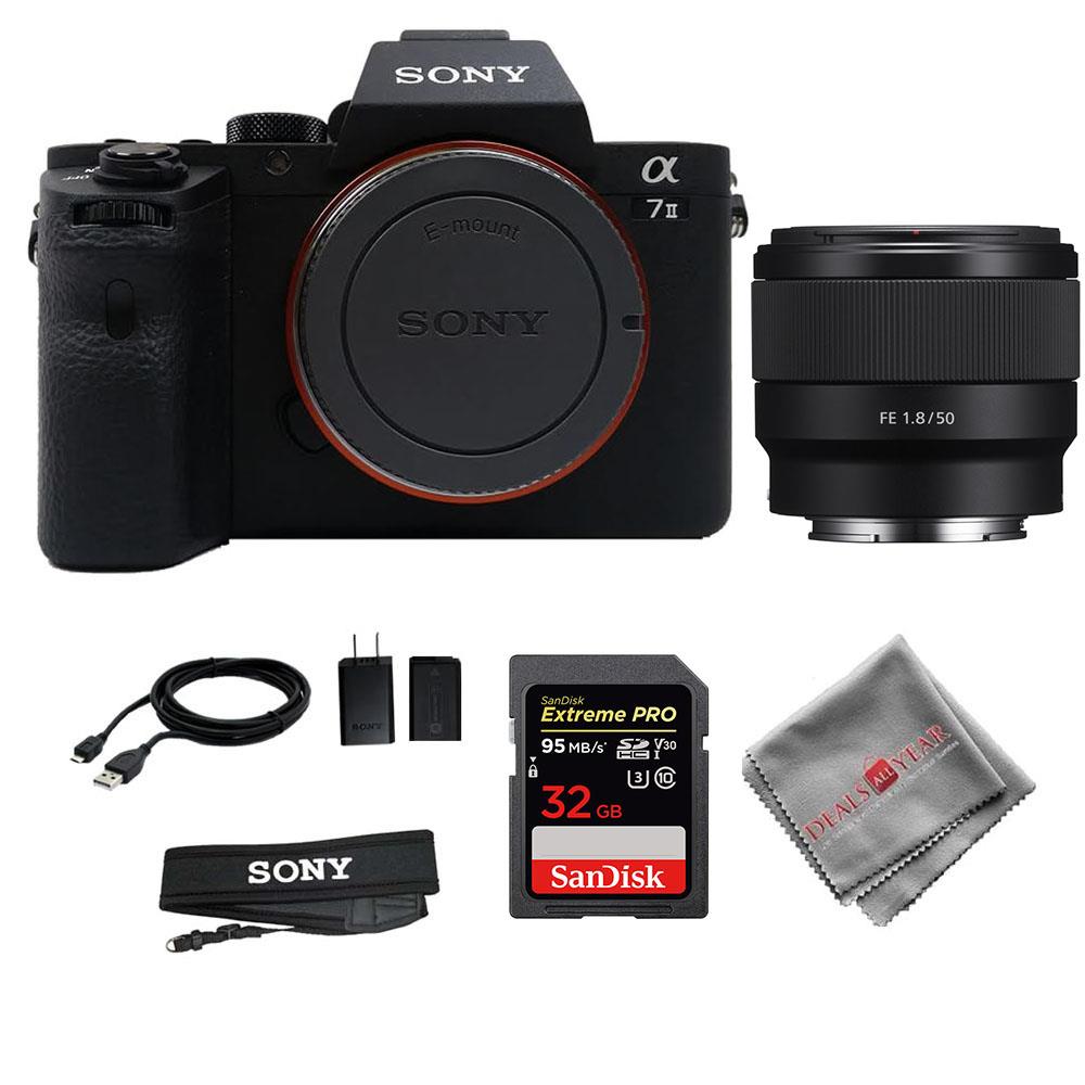 Sony Alpha a7II Mirrorless Digital Camera Body with 35mm F1.8 Lens