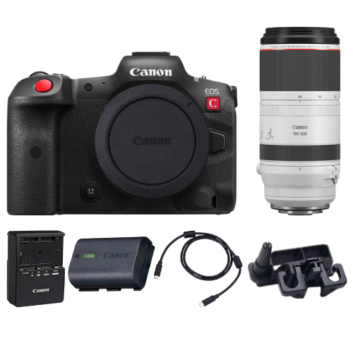 Canon EOS R5C / R5 C Mirrorless Camera with RF 100-500mm Lens