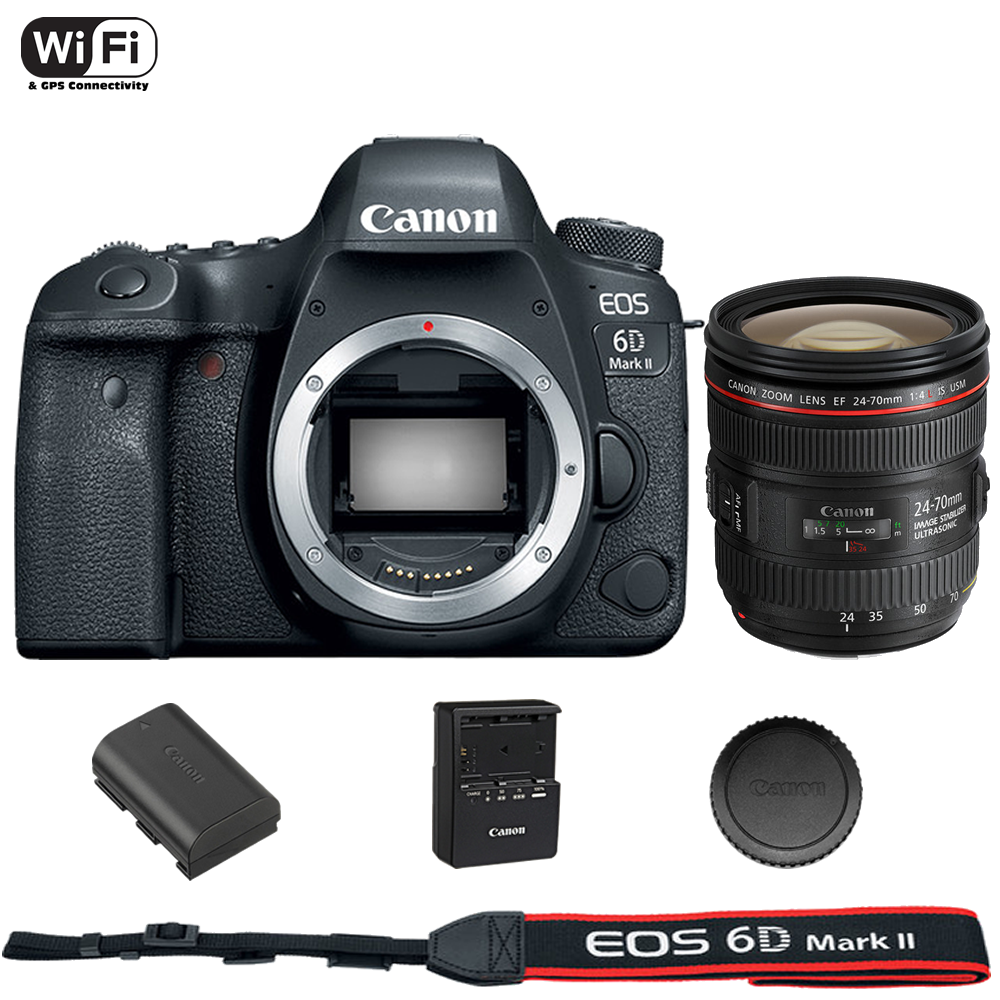 Canon EOS 6DMarkII +EF24-70 F4L IS USM Canon EOS 6D Mark II with EF