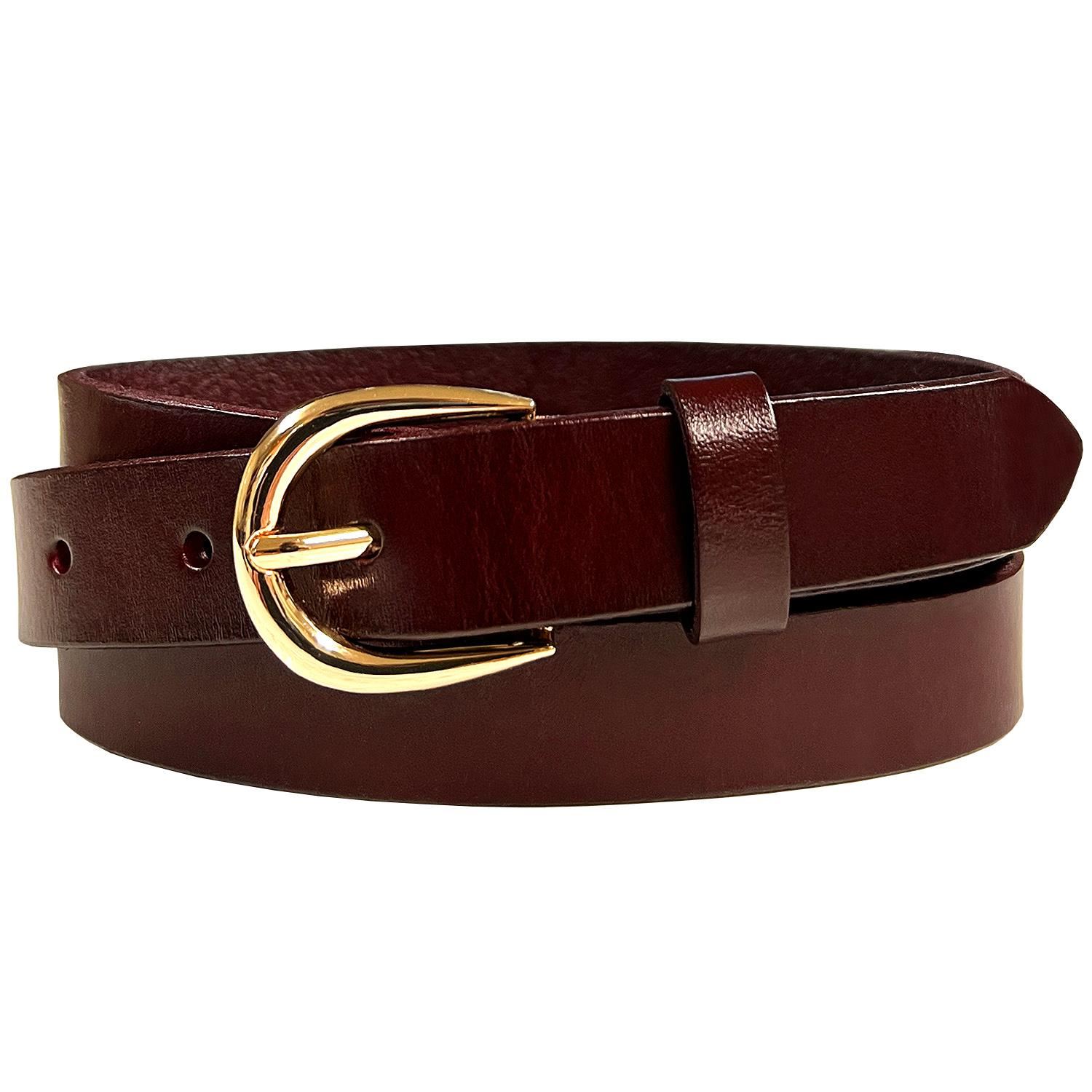 Women's Dress Belts 100% One Piece Full Grain Genuine Leather Casual Belt - Picture 26 of 37