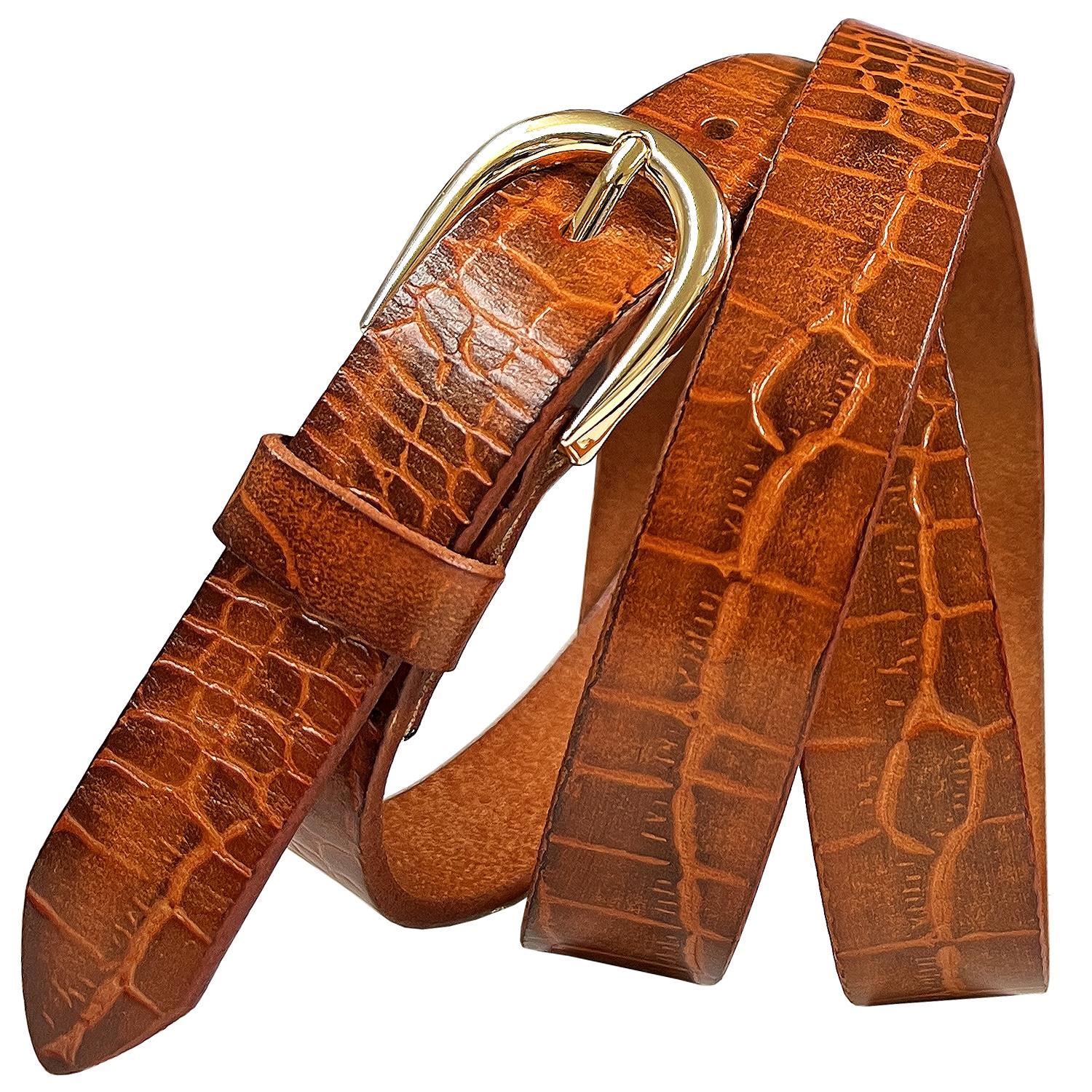Kids Belt Girls Belt 100% One Piece Full Grain Genuine Leather Belt 1" wide - Picture 14 of 23