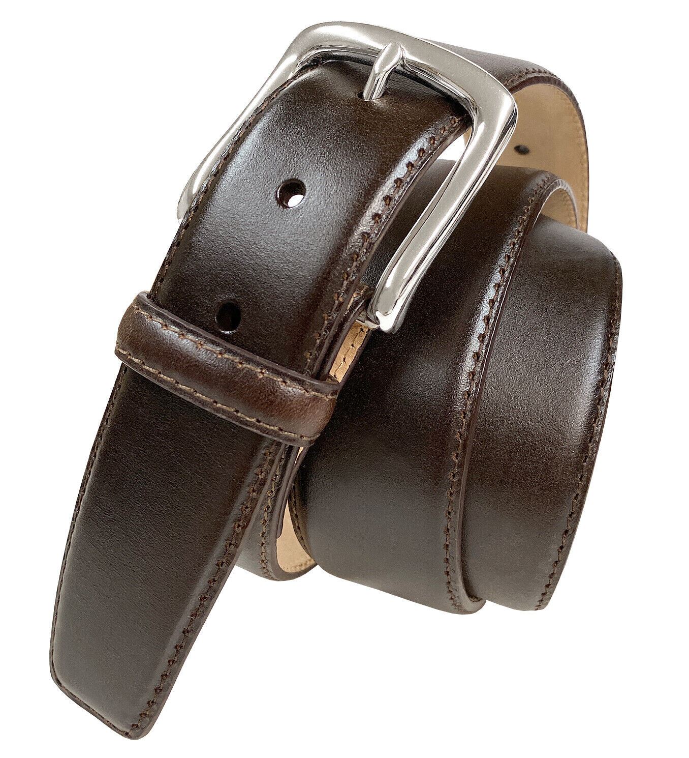 Valley View Classic Buckle Casual Belt Genuine Full-Grain Cowhide Leather Belt - Picture 10 of 11