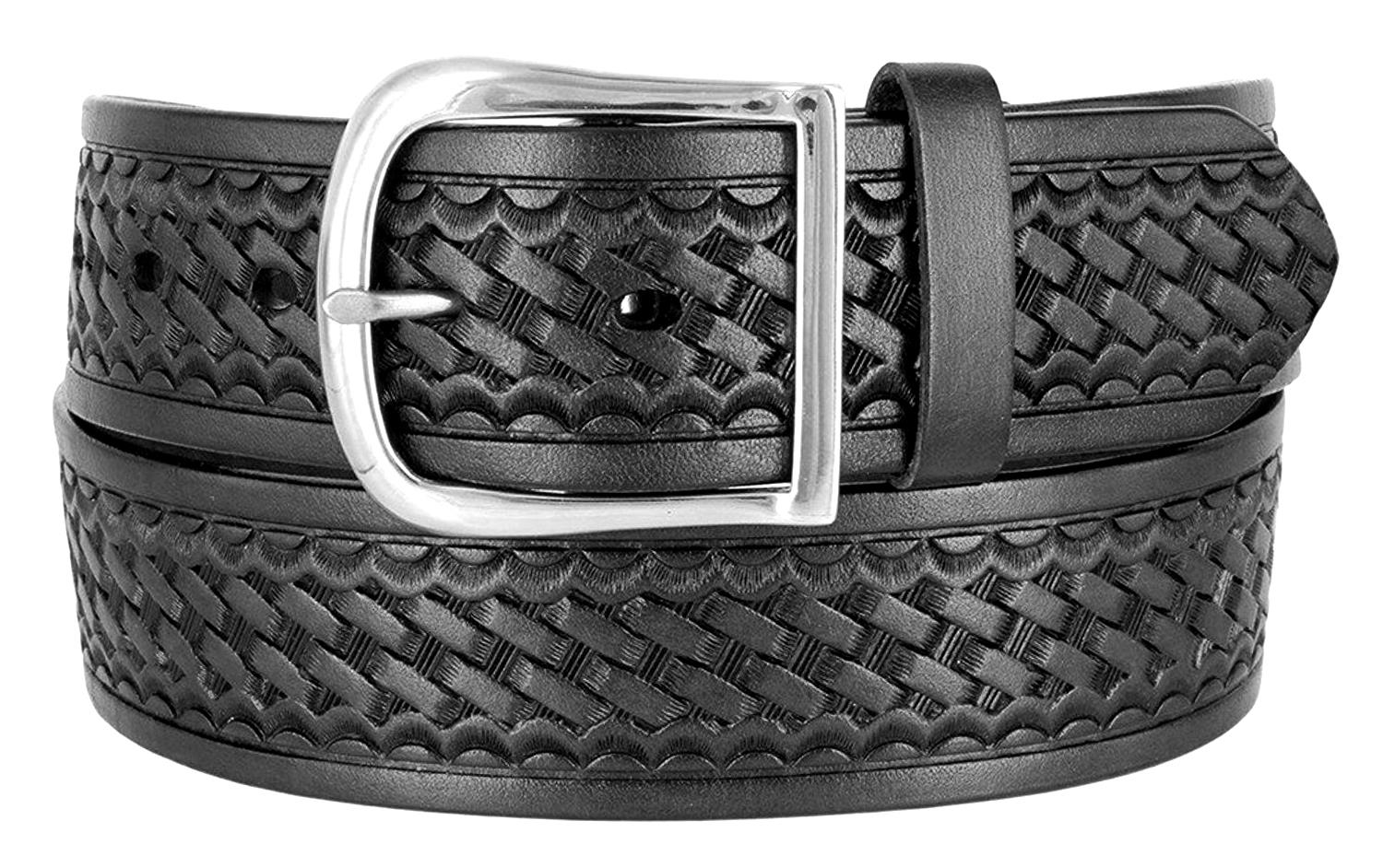 Herren Basketweave Echt Einteiler Leder Utility Uniform Arbeit Gürtel 1-3/4" - Bild 5 von 7