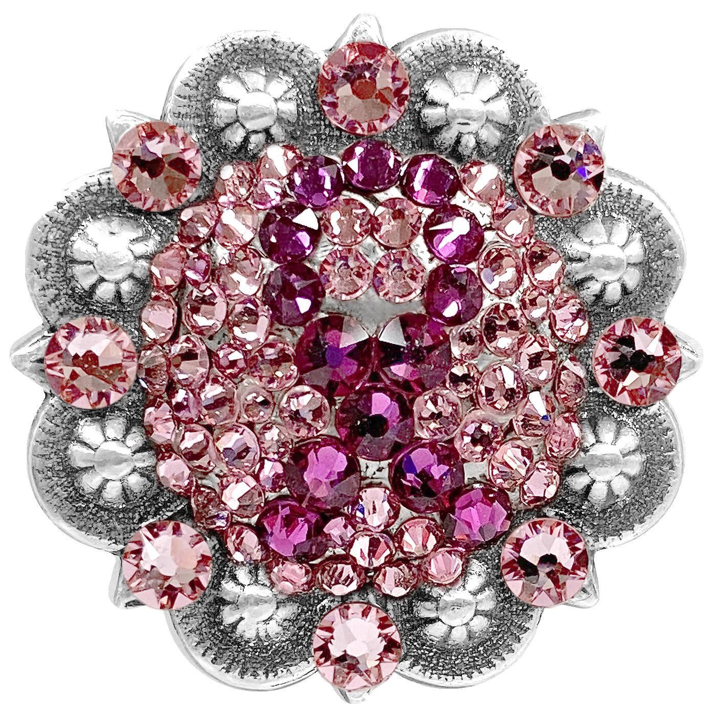 Saddle Tack Bling Rhinestone Crystal Conchos assembled in the U.S - Picture 25 of 56