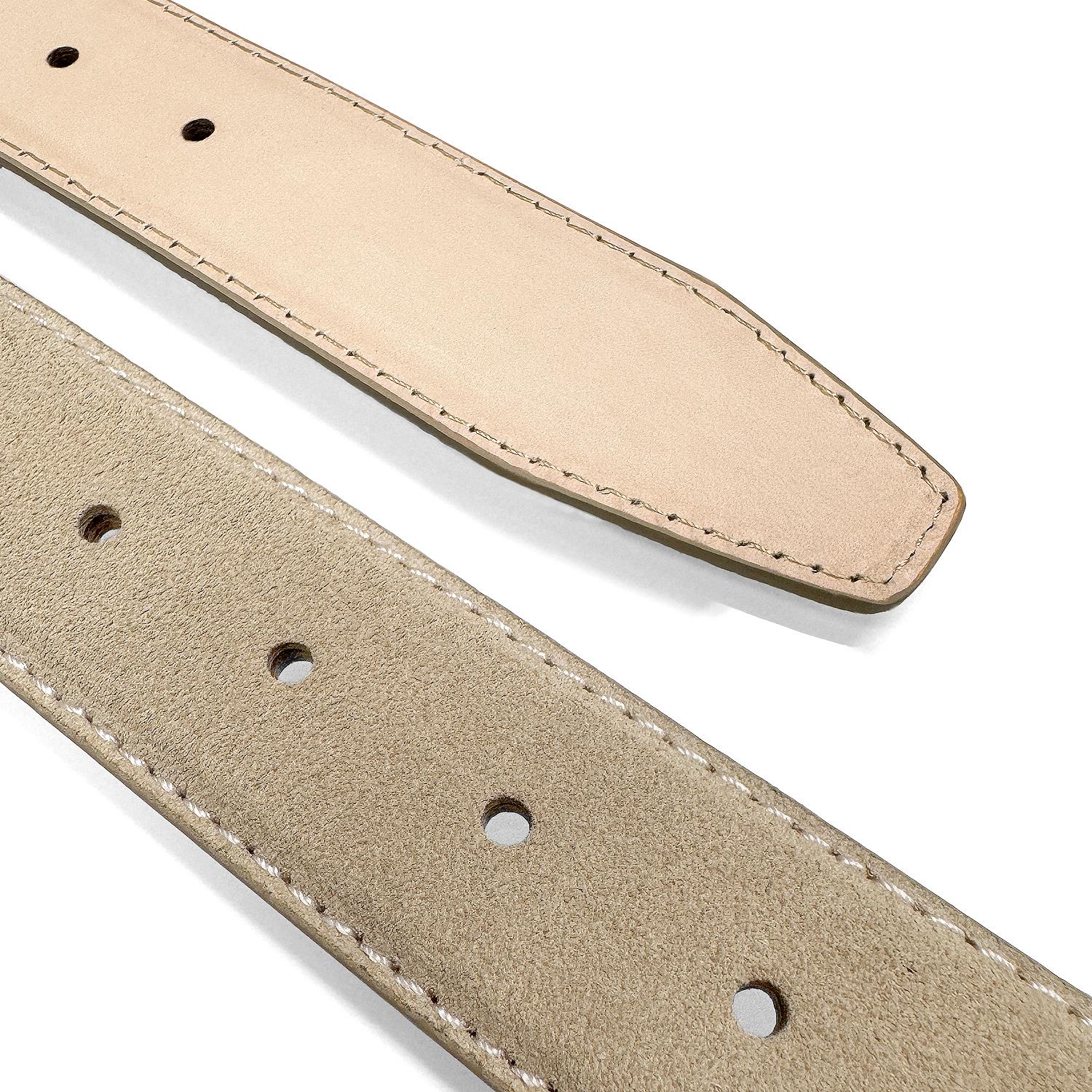 Men's Suede Belt Genuine Leather Classic Casual Dress Belt 1-3/8"(35mm) Wide - Picture 22 of 24