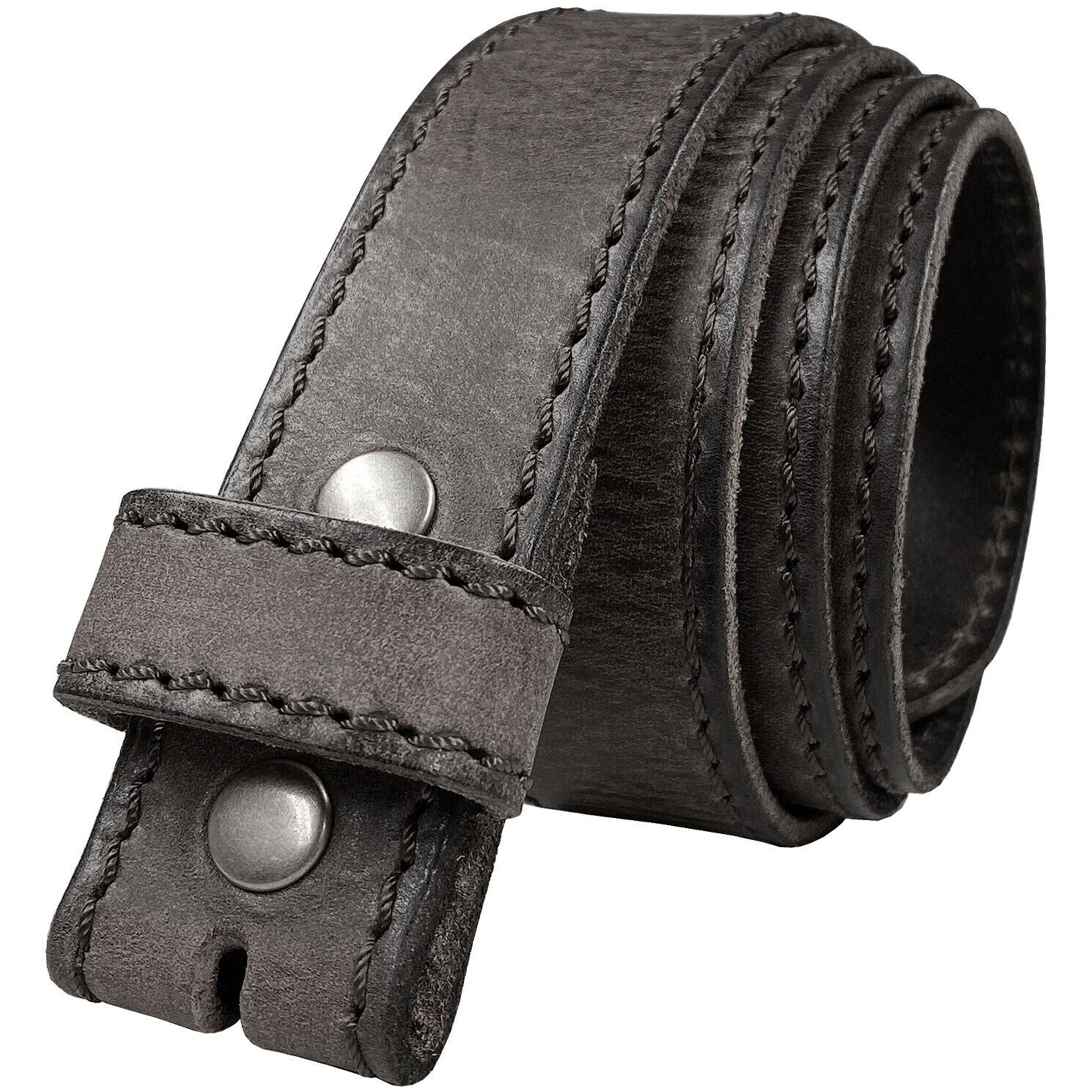 E051 Replacement Belt Genuine Full Grain Leather Belt Strap 1-1/2"(38mm) wide - Picture 8 of 11